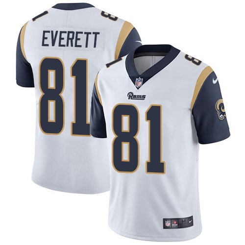 2019 Men Los Angeles Rams #81 Everett white Nike Vapor Untouchable Limited NFL Jersey